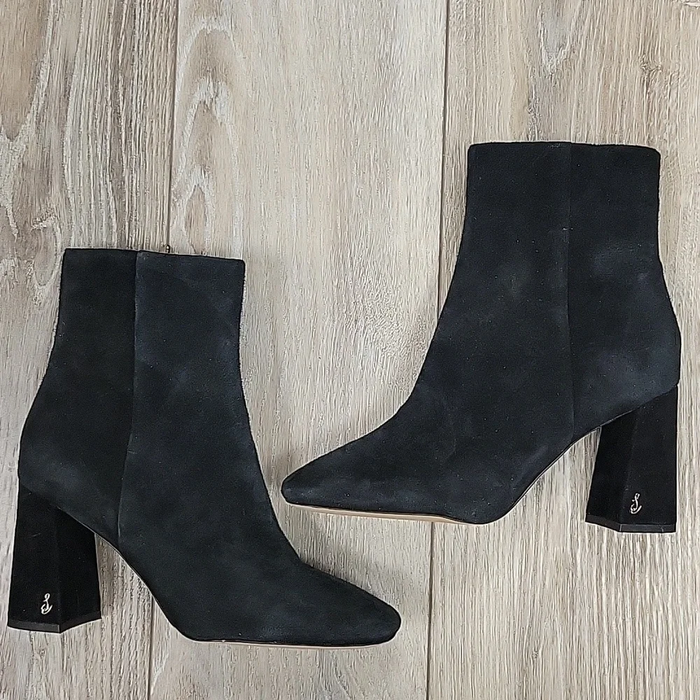 Sam Edelman Size 8 Black Suede Codie Bootie